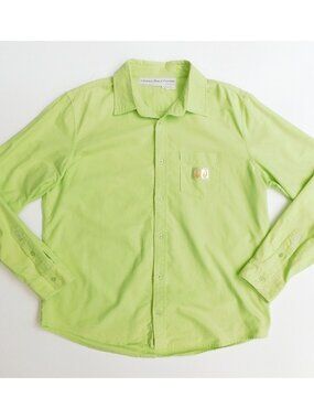 ADVISORY BOARD CRYSTALS ABC 123 Mens XL Green Button Shirt